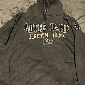 Stadium Athletics Gray Notre Dame Hoodie xxl